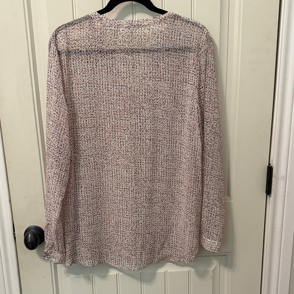 Liz Claiborne Patterned Blouse - Cream and Black - Picture 3 of 3